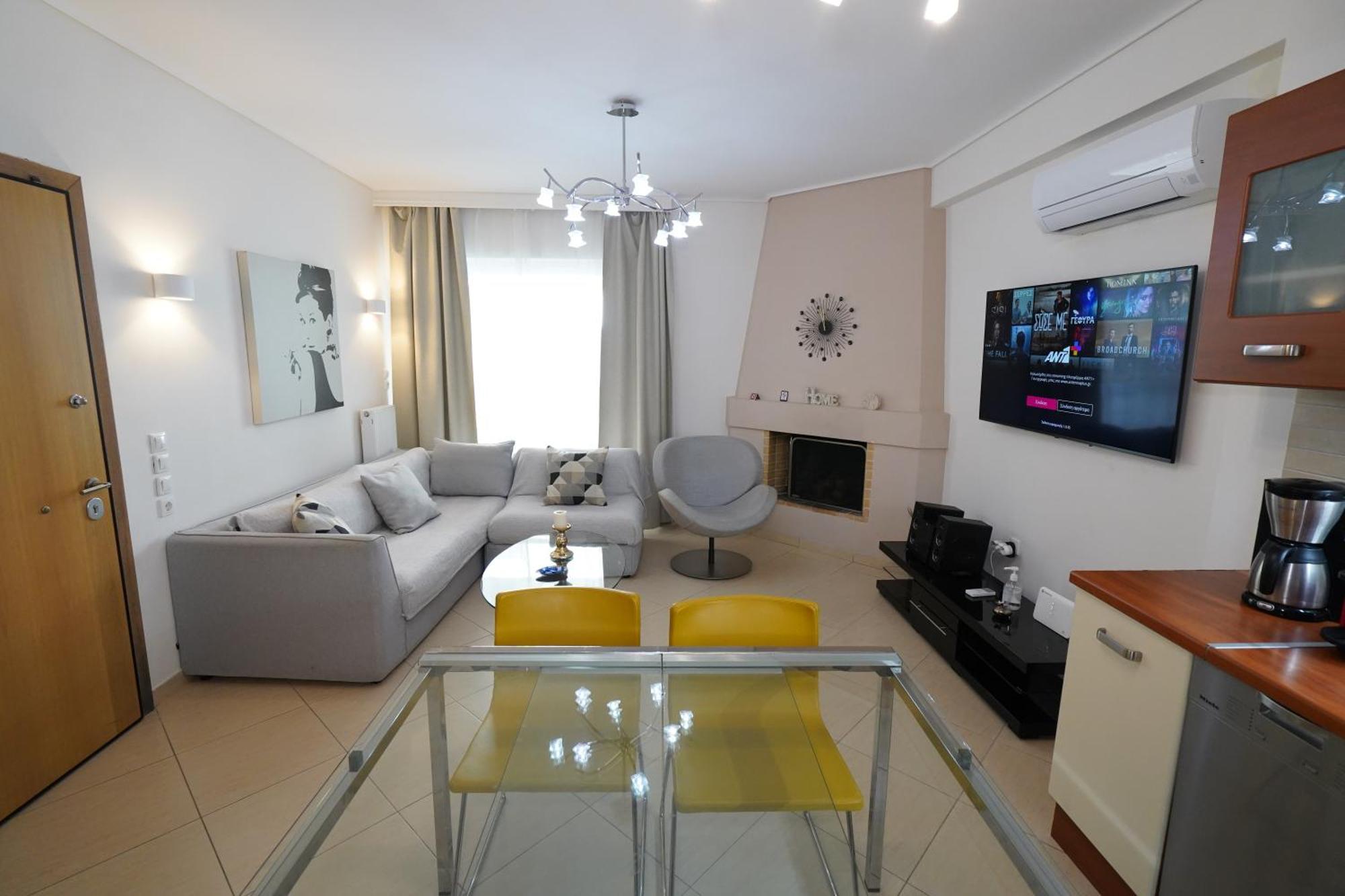 Garden Apartment Next To The Mall -Private Parking Athén Kültér fotó