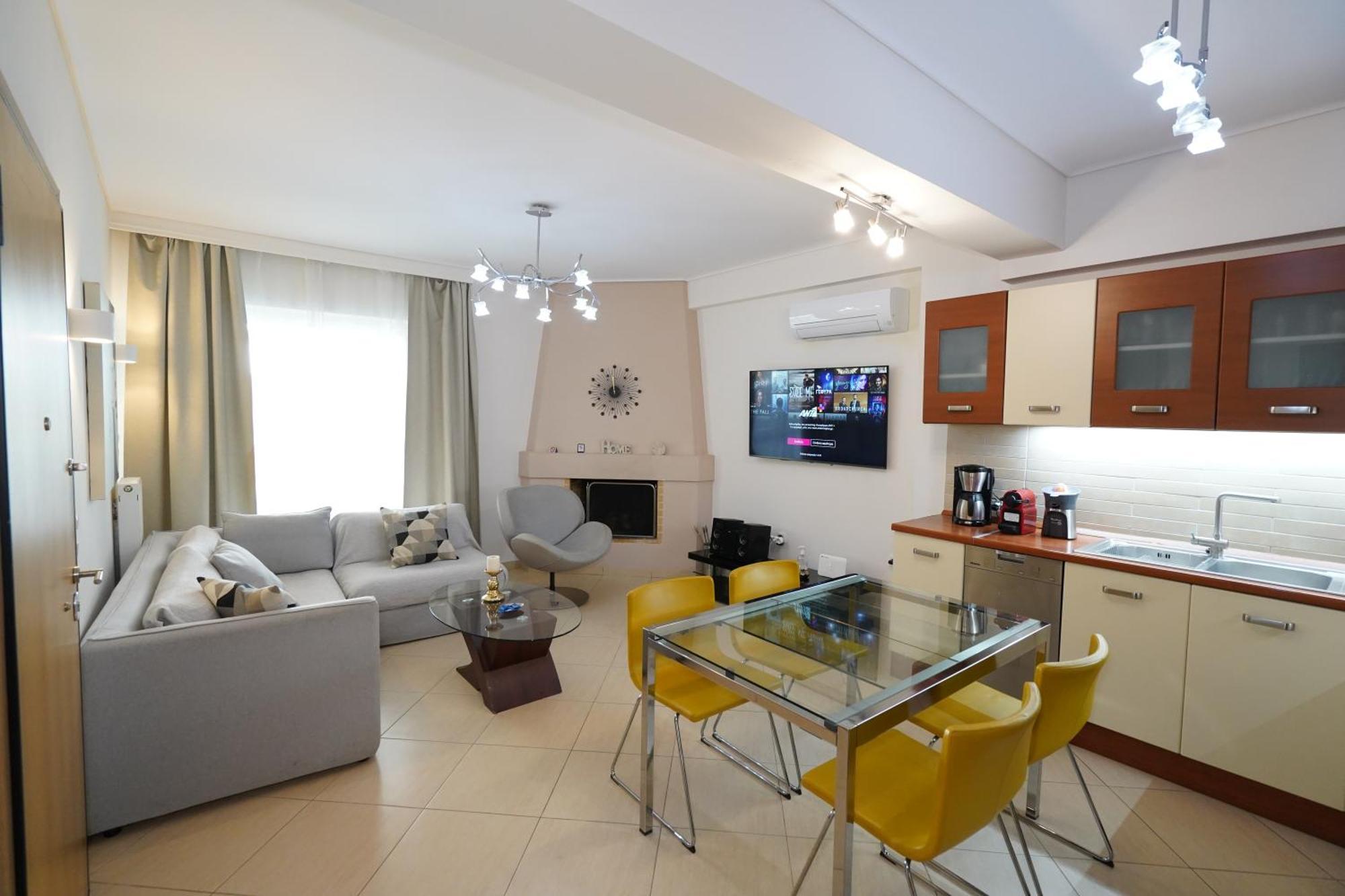 Garden Apartment Next To The Mall -Private Parking Athén Kültér fotó
